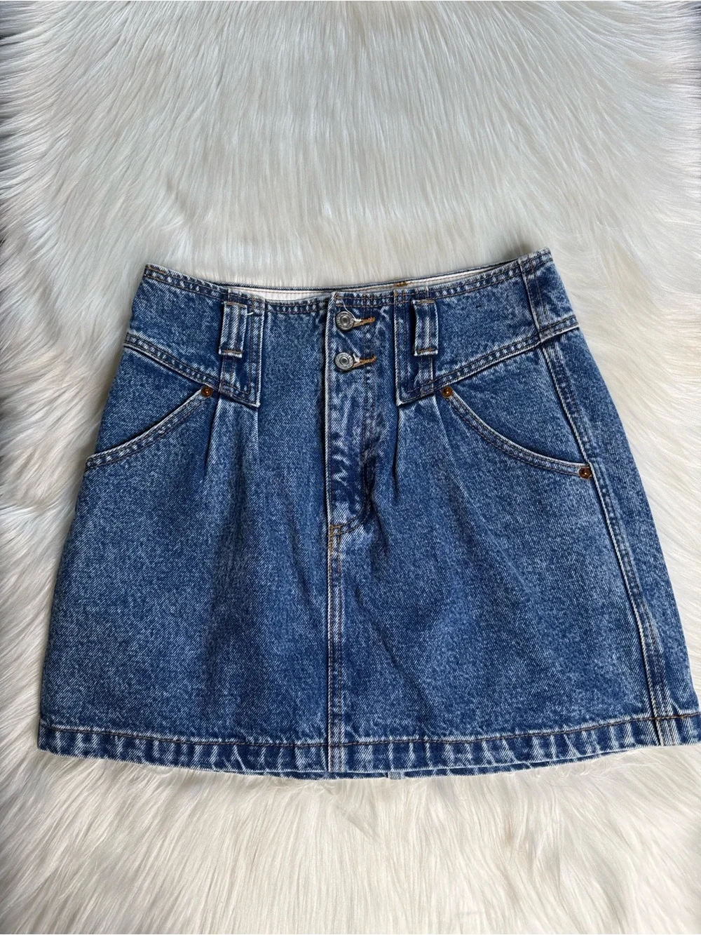 Abercrombie Acid Wash 90’s Style Denim Mini Skirt